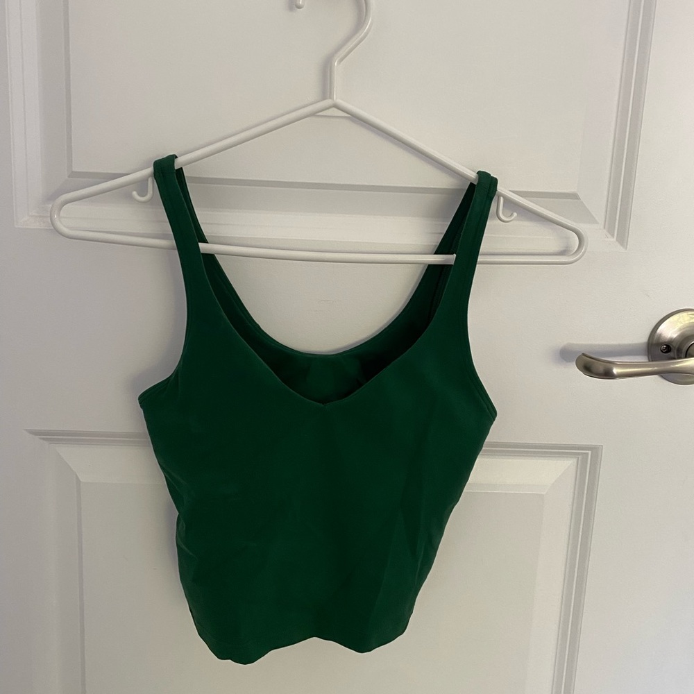 lululemon athletica Green Crop Tank Top
